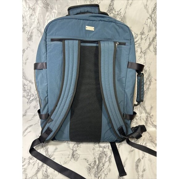 Vtg Hedgren Urban Gear Utility Pack Y2K Blue/Coal Luggage w Removable Backpack - Picture 9 of 13